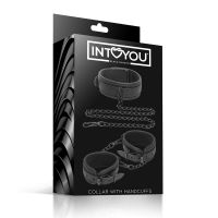 IntoYou set halsband en handboeien, veganleer, afbeelding 3