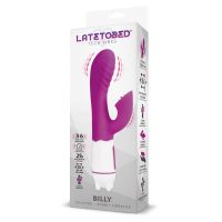 LateToBed Billy USB siliconen vibrator met 36 standen (paars), afbeelding 4