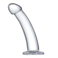 Glazed gebogen glazen dildo 16 cm