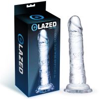 Glazed realistische dildo 19 cm, afbeelding 2