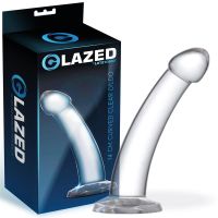 Glazed gebogen dildo 14 cm, afbeelding 2
