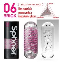 Tenga masturbator Spinner 06 Brick, afbeelding 3