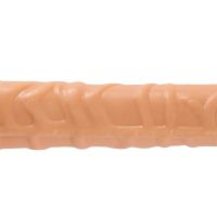 Max & Co Trent dubbele realistische dildo huidkleur 17,3" - 44 cm, afbeelding 3