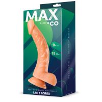 Max & Co Kurt realistische dildo met ballen huidkleur 9,4", afbeelding 3