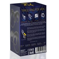 Minothor Driade siliconen triple ring voor mannen, afbeelding 3