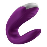 Satisfyer Double Fun vibrator voor koppels (violet), afbeelding 3