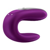Satisfyer Double Fun vibrator voor koppels (violet), afbeelding 2