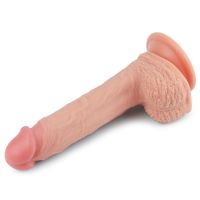 Lovetoy Nature dildo vloeibaar silicone 8,5" huidkleur, afbeelding 2
