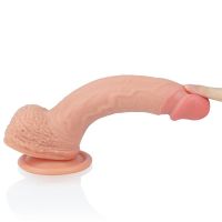 Lovetoy Nature dildo vloeibaar silicone 8,5" huidkleur, afbeelding 4
