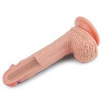 Lovetoy Nature dildo vloeibaar silicone 8,5" huidkleur, afbeelding 6