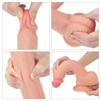 Lovetoy Nature dildo vloeibaar silicone 8,5" huidkleur, afbeelding 7