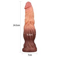 Lovetoy dildo Nature 9,5" dubbellaags, afbeelding 3
