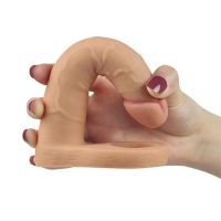Lovetoy Ultra Soft dubbele dildo 6,25" huidkleur, afbeelding 2