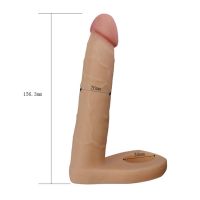 Lovetoy Ultra Soft dubbele dildo 6,25" huidkleur, afbeelding 5