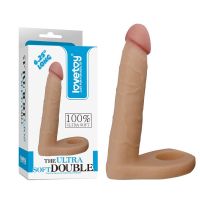 Lovetoy Ultra Soft dubbele dildo 6,25" huidkleur, afbeelding 7