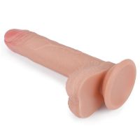 Lovetoy Nature dildo vloeibaar silicone 7" huidkleur, afbeelding 3