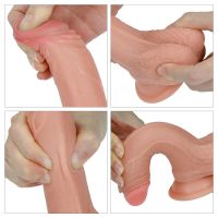 Lovetoy Nature dildo vloeibaar silicone 7" huidkleur, afbeelding 7