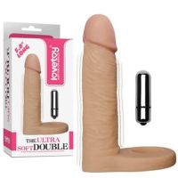 Lovetoy Ultra Soft dubbele vibrerende dildo 5,8"