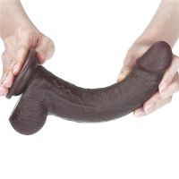 Lovetoy dildo met verschuifbare huid 9" (zwart), afbeelding 11