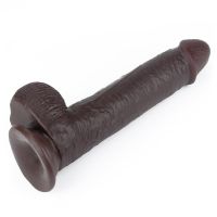 Lovetoy dildo met verschuifbare huid 9" (zwart), afbeelding 5