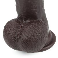 Lovetoy dildo met verschuifbare huid 9" (zwart), afbeelding 6