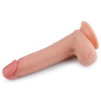 Lovetoy Nature dildo vloeibaar silicone 8" huidkleur, afbeelding 2
