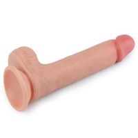 Lovetoy Nature dildo vloeibaar silicone 8" huidkleur, afbeelding 3