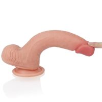 Lovetoy Nature dildo vloeibaar silicone 8" huidkleur, afbeelding 4