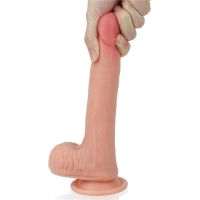 Lovetoy Nature dildo vloeibaar silicone 8" huidkleur, afbeelding 5