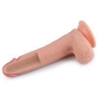 Lovetoy Nature dildo vloeibaar silicone 8" huidkleur, afbeelding 6
