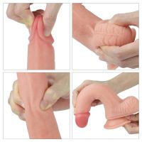 Lovetoy Nature dildo vloeibaar silicone 8" huidkleur, afbeelding 7