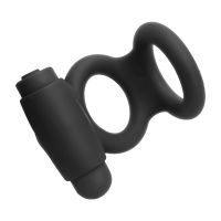 Tardenoche Denver dubbele cockring met vibrerende bullet (zwart), afbeelding 6