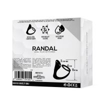 Tardenoche Randal siliconen buttplug met penisring (zwart), afbeelding 4