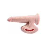 King Cock Triple Density dildo met zwaaiende ballen 8", afbeelding 3