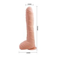 Baile Alex gebogen dildo met balzak en zuignap voor de G-plek, afbeelding 9