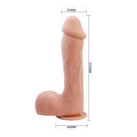 Baile Johnson realistische dildo met zuignap, huidskleur, afbeelding 11