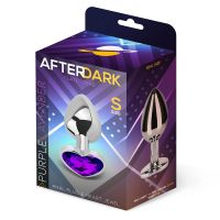 AfterDark hartvormige buttplug lavendelpaars maat S, afbeelding 3