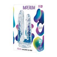 Alive Imperium dubbele dildo jelly, transparant, afbeelding 2