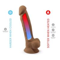 SilexD dual density siliconen dildo Mod. 1 - 7" caramel