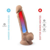 SilexD dual density siliconen dildo Mod. 1 - 7" huidkleur, afbeelding 5