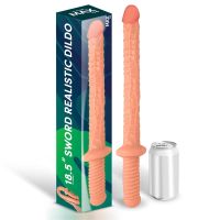 Max & Co Blade realistische dildo zwaard 18,5" huidkleur, afbeelding 3