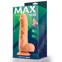 Max & Co Cloud realistische dildo met ballen 8,3" huidkleur, afbeelding 3