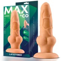 Max & Co Gerd realistische dildo met ballen 8,1" huidkleur, afbeelding 2