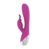 A-Gusto dubbele vibrator met rabbit (roze), afbeelding 3