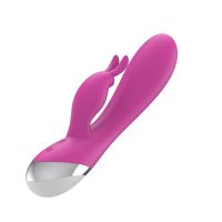 A-Gusto dubbele vibrator met rabbit (roze), afbeelding 2