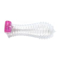 A-Gusto vibrerende penissleeve met ribbels, transparant, afbeelding 4