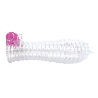 A-Gusto vibrerende penissleeve met ribbels, transparant, afbeelding 5