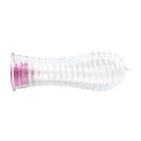 A-Gusto vibrerende penissleeve met ribbels, transparant, afbeelding 6