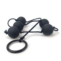 A-Gusto anaalkralen aan een ketting, 5 bollen 36 cm (zwart), afbeelding 3