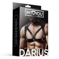 IntoYou Darius borstharnas voor mannen, veganleer, afbeelding 5